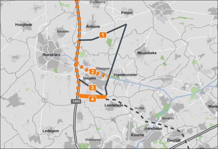 Stad eist dat Ventilus-hoogspanning in Izegem ondergronds gaat