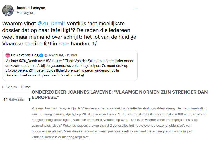 Open brief aan Dhr. Laveyne